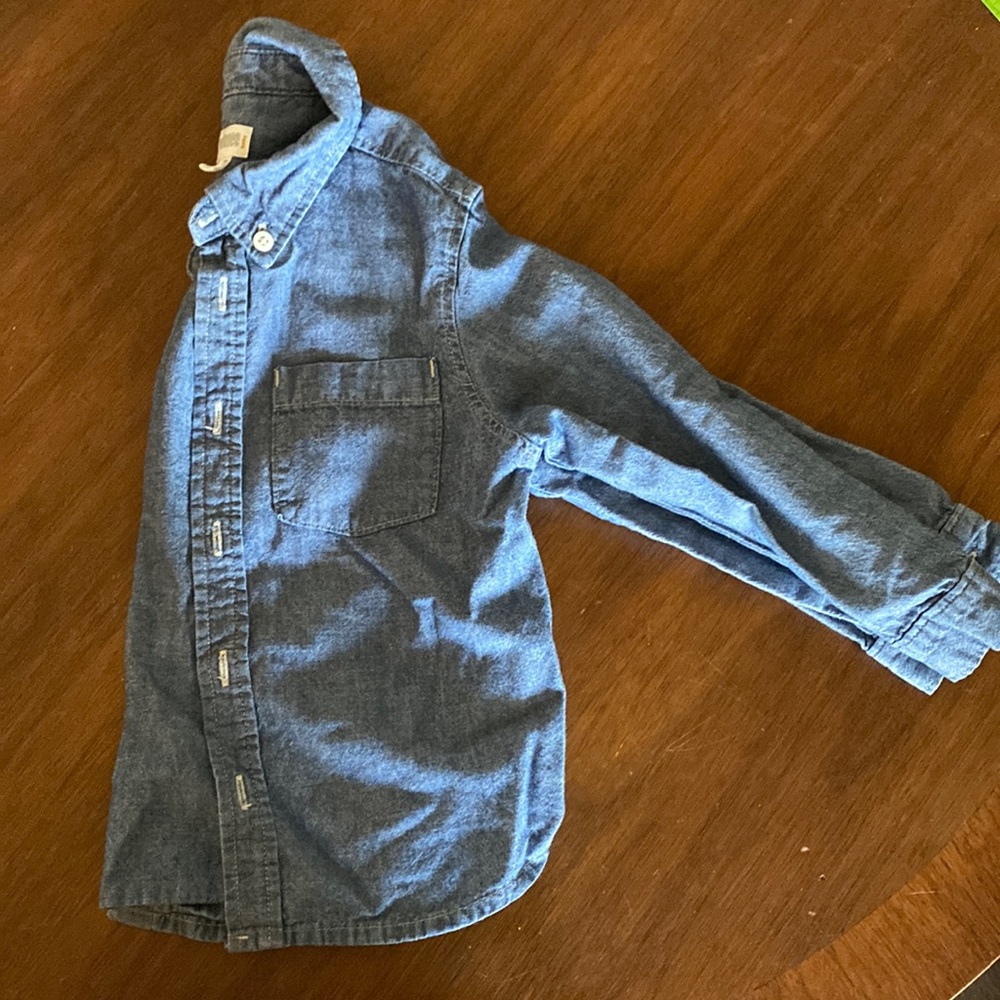 Denim shirt - 2T - button down excellen used condition